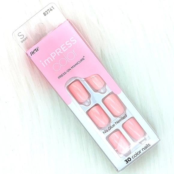 🔴 IMPRESS Press-On Manicure Set - Pick Me Pink - Picture 1 of 3